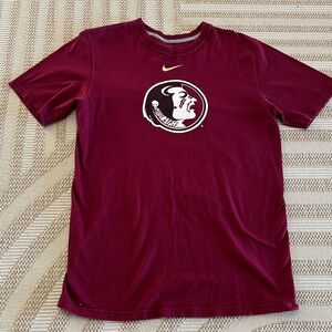 🚨3/$8🚨 Mens medium cotton FSU tee pit 19 length 28 Nike